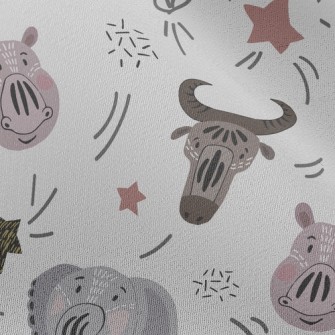 Facial Totem Animals Chiffon