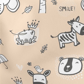 Frog Zebra Elephant Stretch Ponte