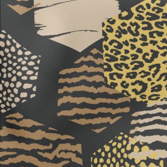 Geometric Stitching Animal Pri Stretch Ponte