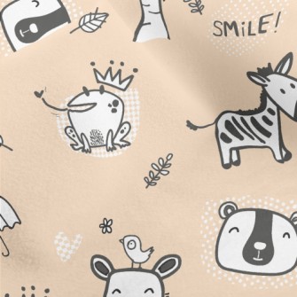 Frog Zebra Elephant Micro Fleece