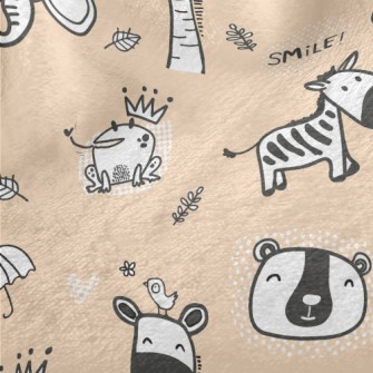 Frog Zebra Elephant Minky