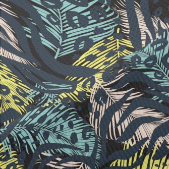 Tropical Animal Print Piqué