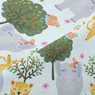 Happy Leopard Playing With Ele Piqué