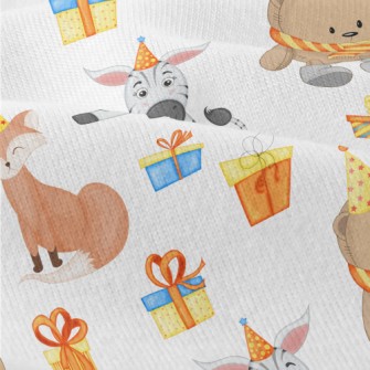 Zebra Fox Celebrates Birthday Modern Jersey