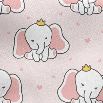 Crown Dumbo Princess Jersey Backed Fleece