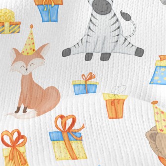 Zebra Fox Celebrates Birthday Stretch Jersey