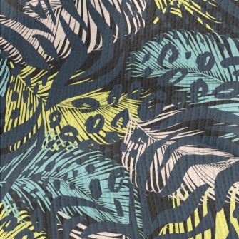 Tropical Animal Print Stretch Jersey