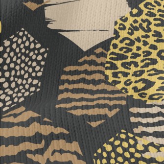 Geometric Stitching Animal Pri Stretch Jersey