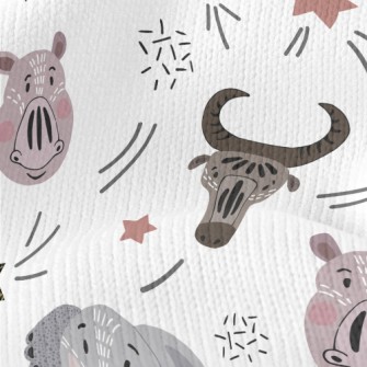 Facial Totem Animals Stretch Jersey