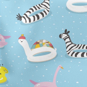 Animal Shaped Swimming Ring Lightweight Cotton Poplin