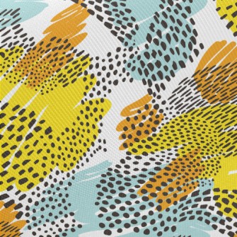 Unknown Dotted Lines Midweight Cotton Poplin
