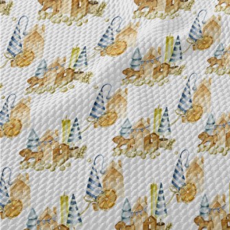 Christmas Toy Decoration Birdseye Piqué