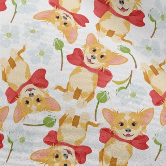 Happy Cartoon Pet Dog Chiffon