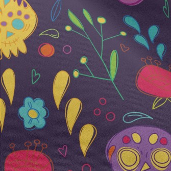 Cute Day Of The Dead Pattern Chiffon