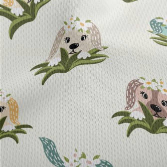 Funny Puppy Hide And Seek Athletic Mesh Flat Back