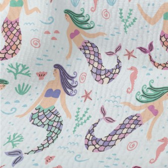 Cartoon Hand Drawn Mermaid Terry