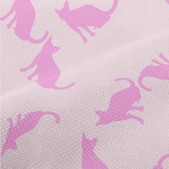 Pink Cat Silhouette Performance Linen