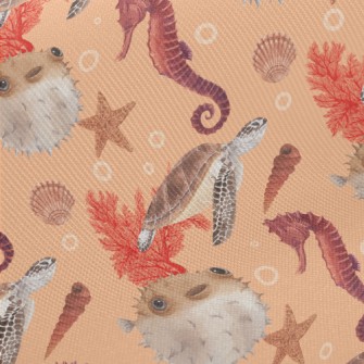 Watercolor Underwater World Twill
