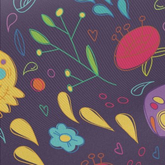 Cute Day Of The Dead Pattern Twill