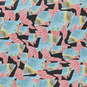 Watercolor Hand Drawn Deep Sea Twill