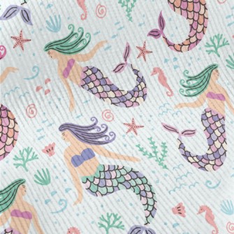 Cartoon Hand Drawn Mermaid Standard Corduroy