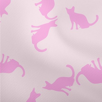 Pink Cat Silhouette Dobby