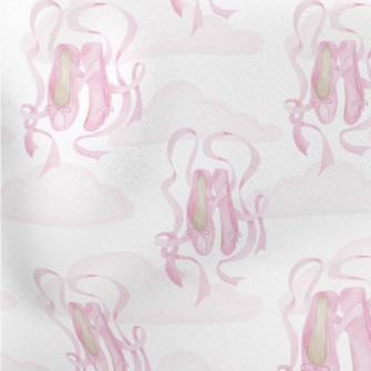 Pink Ballet Shoes Stretch Ponte