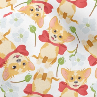 Happy Cartoon Pet Dog Micro Fleece