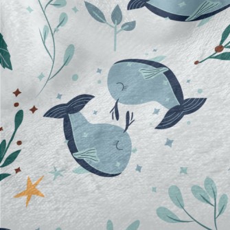 Elegant Cartoon Whale Minky