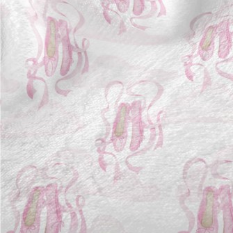 Pink Ballet Shoes Minky
