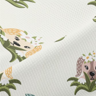 Funny Puppy Hide And Seek Piqué