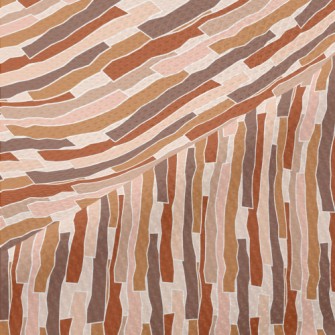 Hand Drawn Stripes Pattern Piqué