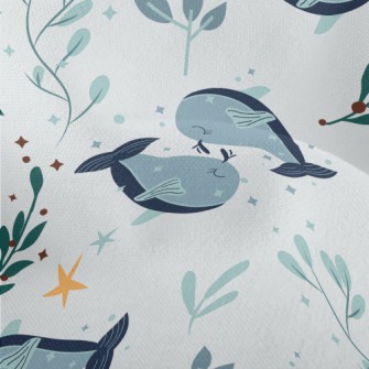 Elegant Cartoon Whale Lightweight Performance Linen