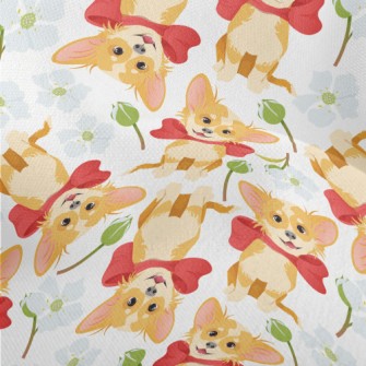 Happy Cartoon Pet Dog Lightweight Performance Linen