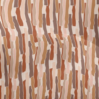 Hand Drawn Stripes Pattern Lightweight Performance Linen