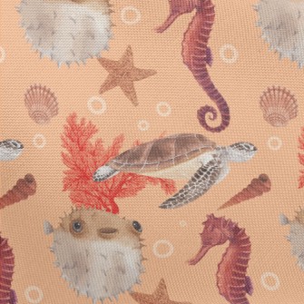 Watercolor Underwater World Pongee