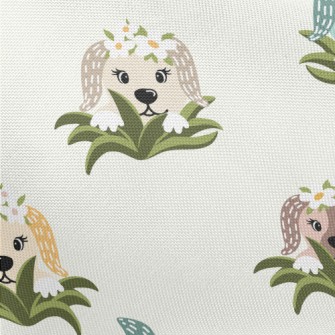 Funny Puppy Hide And Seek Pongee