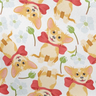Happy Cartoon Pet Dog Pongee