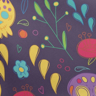 Cute Day Of The Dead Pattern Pongee