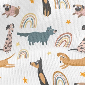 Funny Cartoon Puppy Stretch Jersey