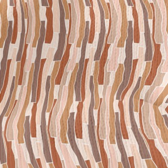 Hand Drawn Stripes Pattern Stretch Jersey