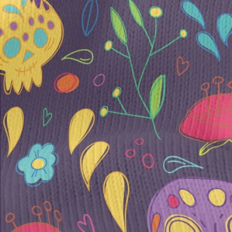 Cute Day Of The Dead Pattern Stretch Jersey