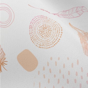 Hand Drawn Bohemian Decoration Chiffon