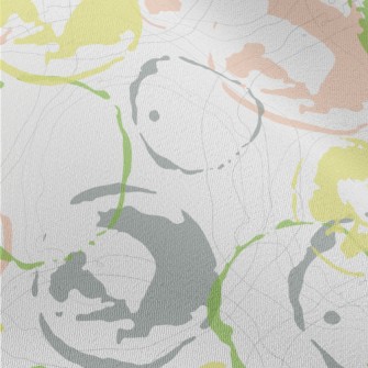 Hand Drawn Colorful Watermark Chiffon