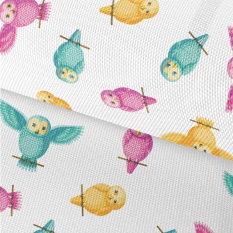 Colorful Cartoon Owl Waterproof Oxford