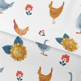 Watercolor Hand Drawn Goose An Waterproof Oxford