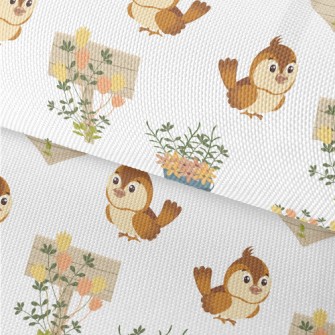 Spring Garden Sparrow Waterproof Oxford