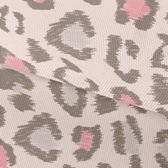 Hand Drawn Pink Leopard Print Waterproof Oxford