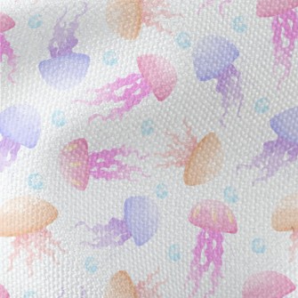 Hand Drawn Colorful Jellyfish Waterproof Canvas