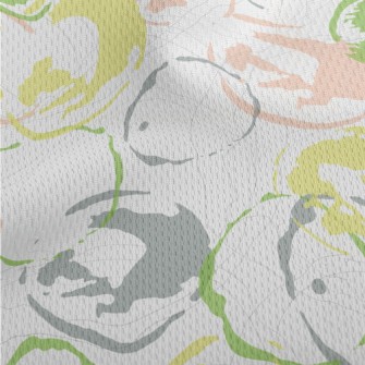 Hand Drawn Colorful Watermark Athletic Mesh Flat Back